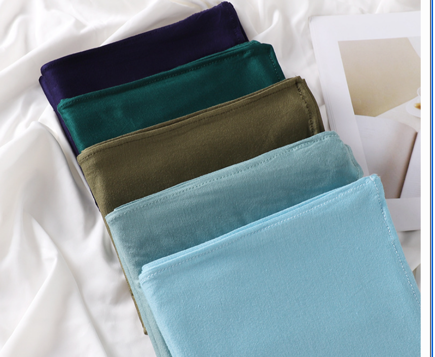 Premium Hijab aus merzerisierter Baumwolle 75 cm x 175 cm - 250 g
