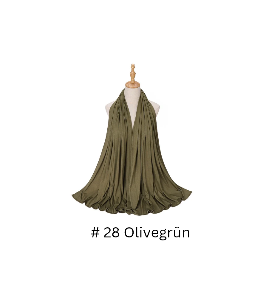 Premium Hijab aus merzerisierter Baumwolle 75 cm x 175 cm - 250 g