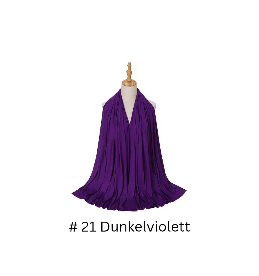Premium Hijab aus merzerisierter Baumwolle 75 cm x 175 cm - 250 g