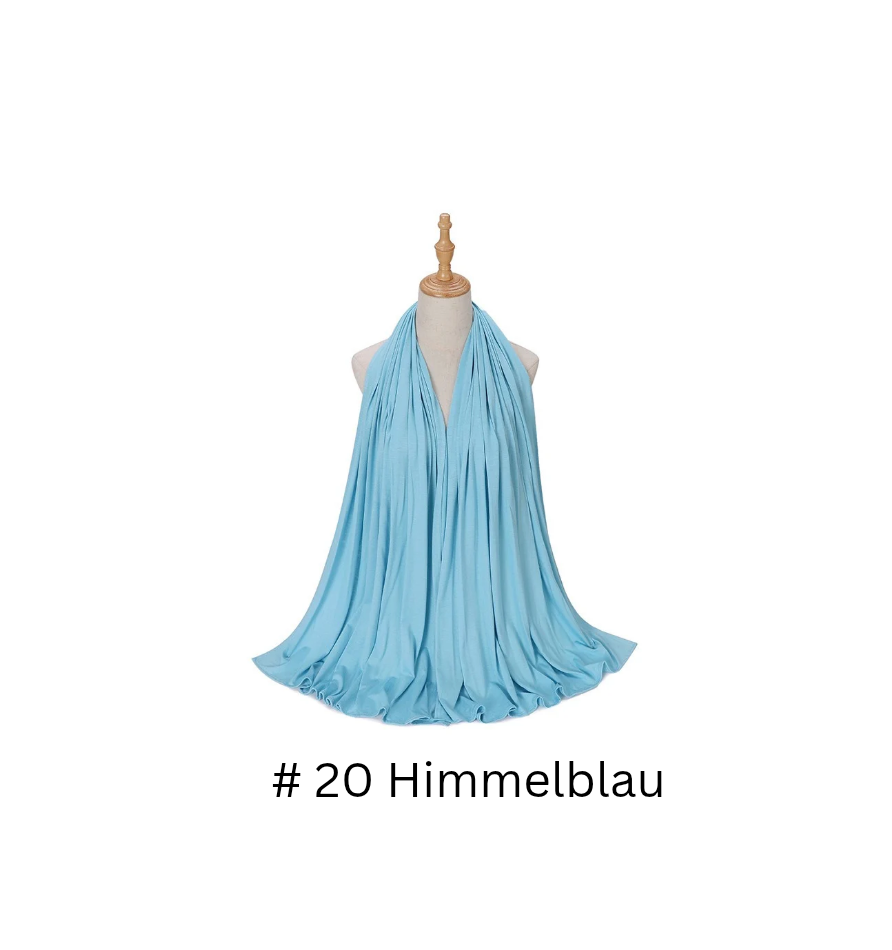 Premium Hijab aus merzerisierter Baumwolle 75 cm x 175 cm - 250 g