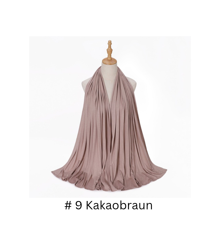 Premium Hijab aus merzerisierter Baumwolle 75 cm x 175 cm - 250 g