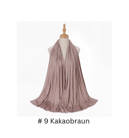Premium Hijab aus merzerisierter Baumwolle 75 cm x 175 cm - 250 g