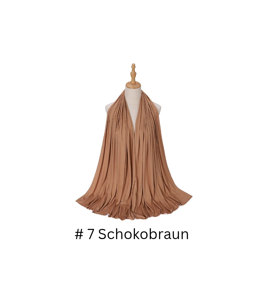 Premium Hijab aus merzerisierter Baumwolle 75 cm x 175 cm - 250 g